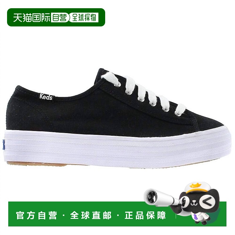 自营kedsWomen's Triple Kick Canvas Shoes In Black/white - bl