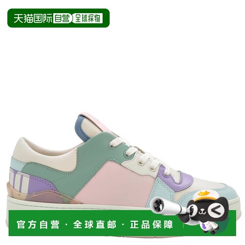 自营Jimmy Choo Florent/F Mix皮革运动鞋-x粉红/粉彩混合 美国奥