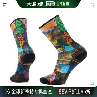 Hike 美国直邮Smartwool 轻质垫山迷宫印花圆袜 男式 多色