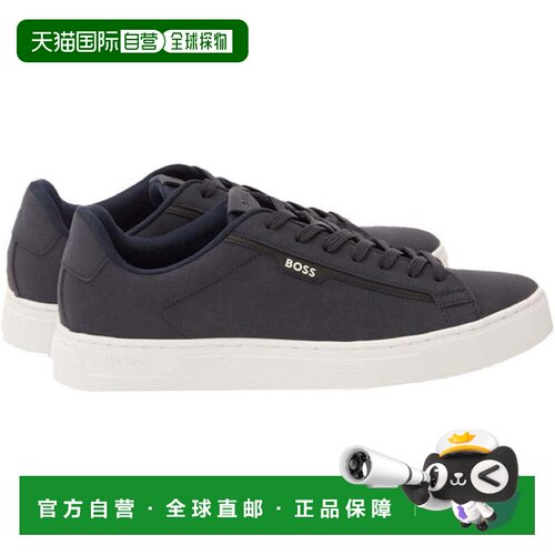 自营Hugo Boss 男式 Rhys Cupsole 网球运动鞋，深蓝色 - 深蓝色