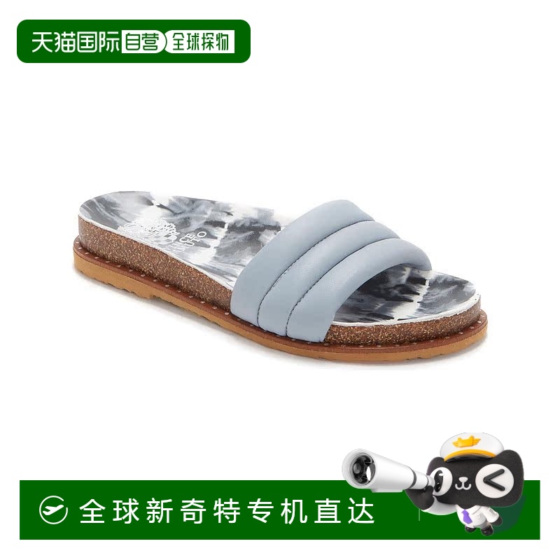 自营vince camutoKandler 女式皮革拖鞋 - 优质灰色小羊 【美国奥