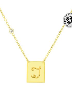 savvy cie jewels18K 镀金纯银项链，镶嵌 CZ - 黄色-j 【美国奥