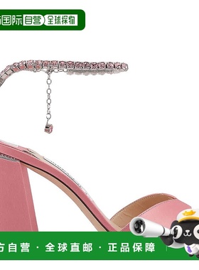 自营 Jimmy Choo SAEDA 85块跟凉鞋-粉红色单鞋 直发美国奥莱