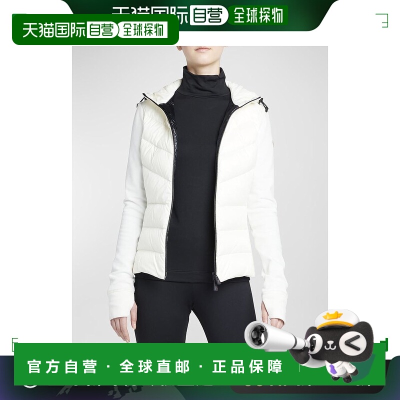 1h可退 【美国直邮】Moncler 女士羽绒服 拉链开衫 轻便保暖 连帽