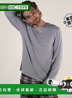 自营 members only男士竹纤维长袖针织睡衣 - 灰色 美国奥莱直发