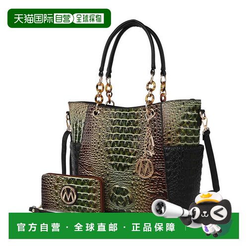 自营mia k collectionBonita Women’s Croco Tote Bag & Wallet