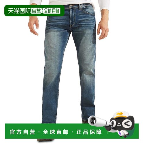 1h可退 【美国直邮】GUESS|男士环保常规直筒牛仔裤宽松流行百搭