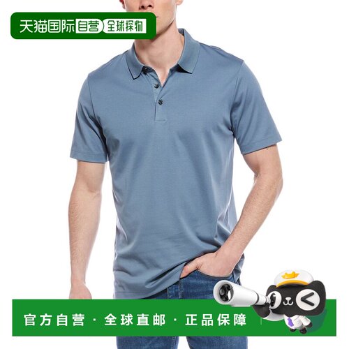 自营Theory Atlas Polo Shirt - blue 美国奥莱直发