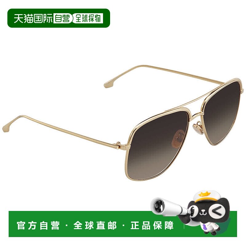 自营Victoria Beckham Browm Gradient Square Ladies Sunglasses