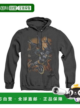 自营 gildan蝙蝠侠 Grapple Fire 成人 Heather 连帽衫 / 连帽运