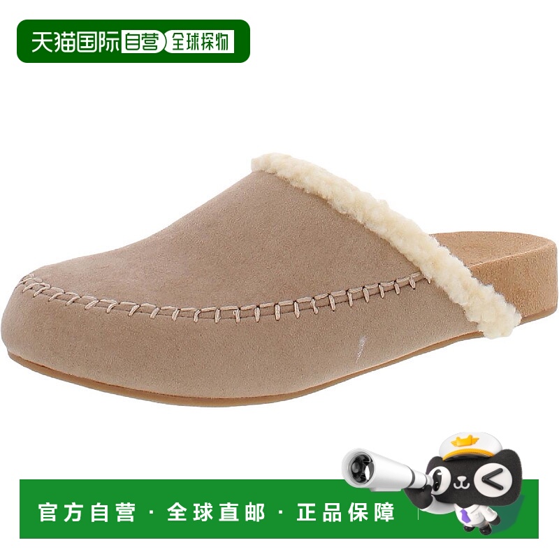 自营style & co.Brooklynn女式人造毛皮衬里Moc鞋头拖鞋-浅灰褐色