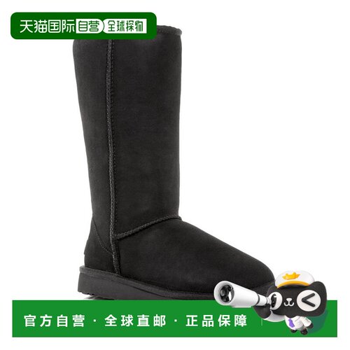 美国直邮UGG 女士高筒皮靴靴子高筒靴防水麂皮进【付后1h可退】