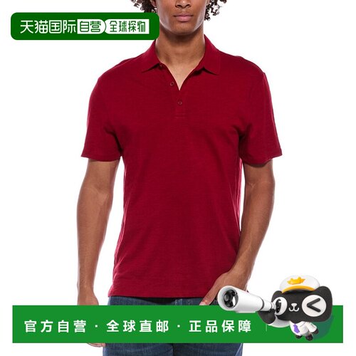 自营Vince Slub polo衫-粉红色 美国奥莱直发