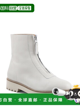 自营 andre assousPAINA 轻质拉链短靴 - 白色 美国奥莱直发女靴