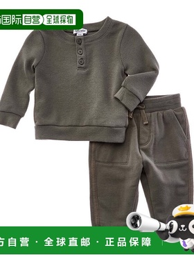 自营Splendid 2pc Adventure Thermal Top & Jogger Pant Set - o