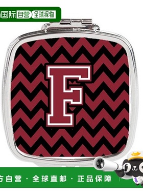 自营 Carolines Treasures CJ1052-FSCM 字母 F 雪佛龙石榴正品