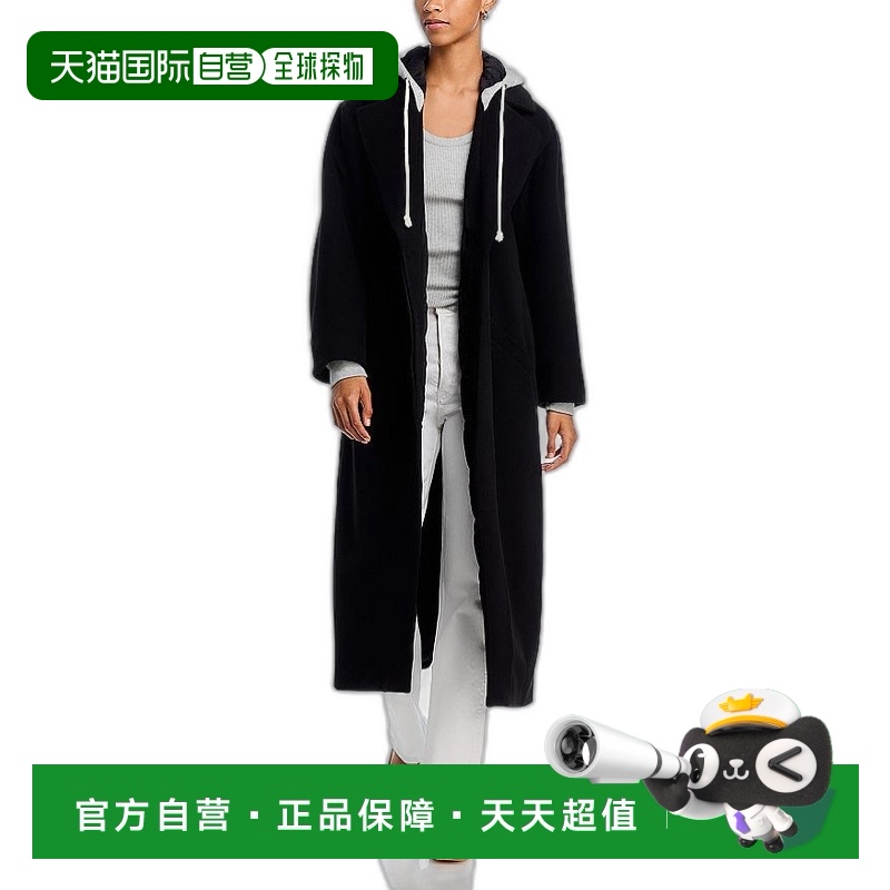 自营cinq a septCinq à Sept 女士 Vander 外套，黑色/混纺灰色