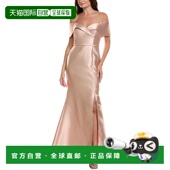 棕褐色 自营Rene Ruiz露肩合身喇叭裤 美国奥莱直发礼服鱼尾裙