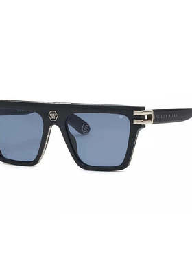 自营Philipp Plein Sunglasses Square Full Rim, Grey Havana Fr