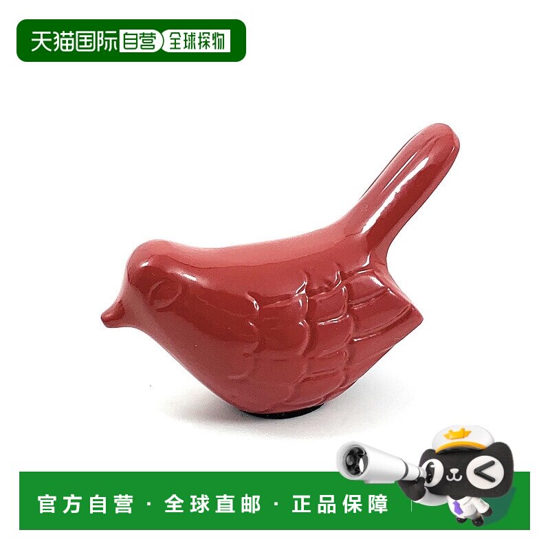 自营Vibhsa 鸟雕像健康与幸福的象征（金色乡村）- 红色 美国奥莱