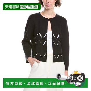 自营st. john圣约翰镂空夹克-黑色 美国奥莱直发