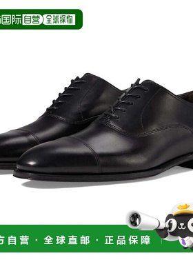自营Men's To Boot New York Nico Oxford Black Leather Cap Toe