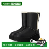 美国直邮 ugg 女士 1h可退 靴子雪地靴高跟鞋 皮靴