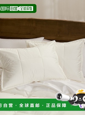 自营Cuddledown Chroma Quilted Sham - Standard - white 美国奥