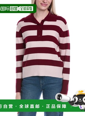 自营Brodie Cashmere Stripe Wool & Cashmere-Blend Henley Swea