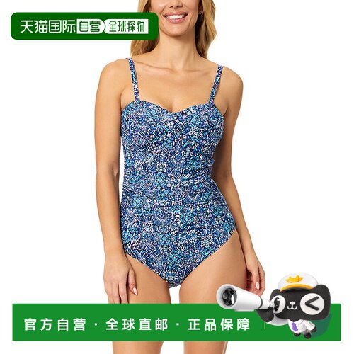 自营Leilani Solstice One-Piece - Blue 美国奥莱直发泳衣