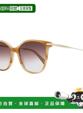 自营 Longchamp Women's Square Sunglasses LO660S 264 Beige Ma