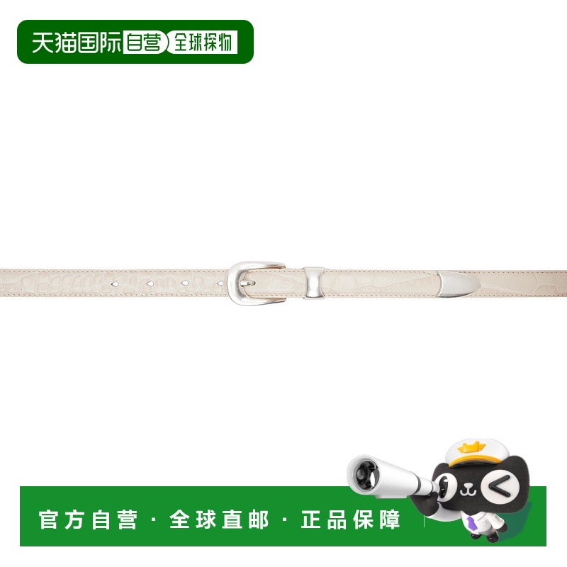 1h可退 香港直邮潮奢 Our Legacy 女士 灰白色 2 CM Croc 腰带 A4