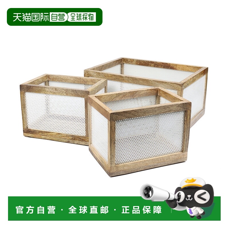 自营happimess Fallon Modern Minimalist Handmade Wooden Metal