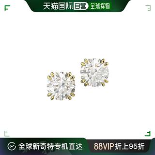 【美国直邮】swarovski 通用 耳环施华洛世奇水晶金色宝石耳钉