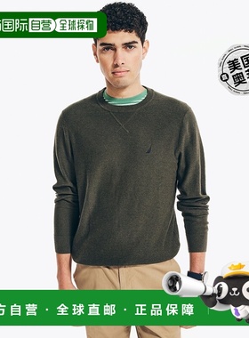 Nautica 男式 Navtech 纹理圆领毛衣 - 玻璃瓶石楠花 【美国奥莱