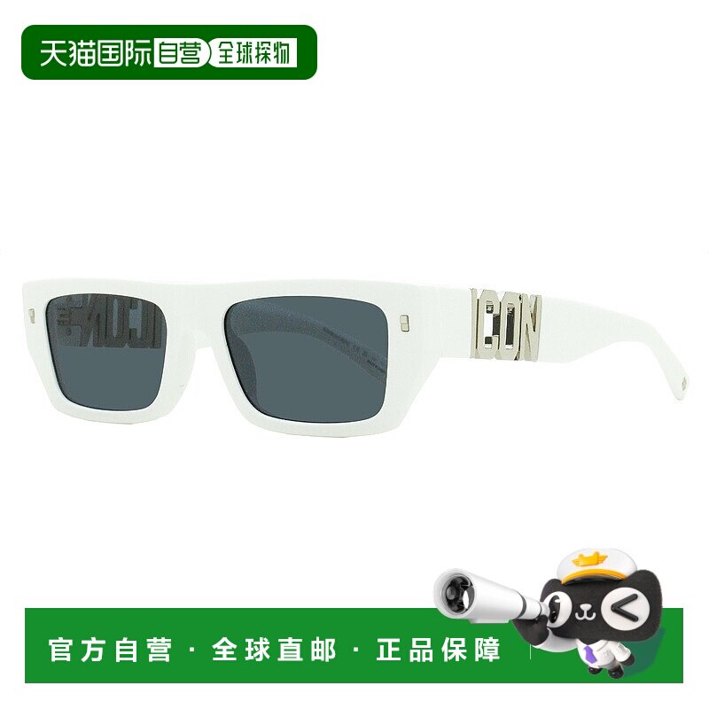 自营 Dsquared2中性款Icon低调太阳镜Icon 0011/S VK6IR白色54mm-