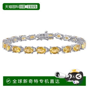 TGW 美 max14 银白色 纯银黄水晶手链 925 自营mimi
