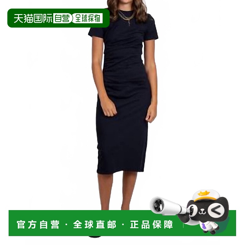 自营frameTwist Midi Dress In Navy - navy 美国奥莱直发