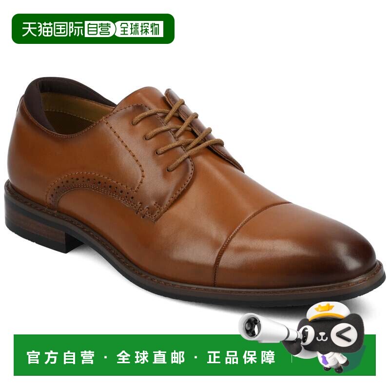 自营 vance co.万斯马宁帽趾德比-干邑 美国奥莱直发皮鞋德比鞋