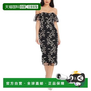 自营Dress The Population Tara Sheath Dress - black 美国奥莱