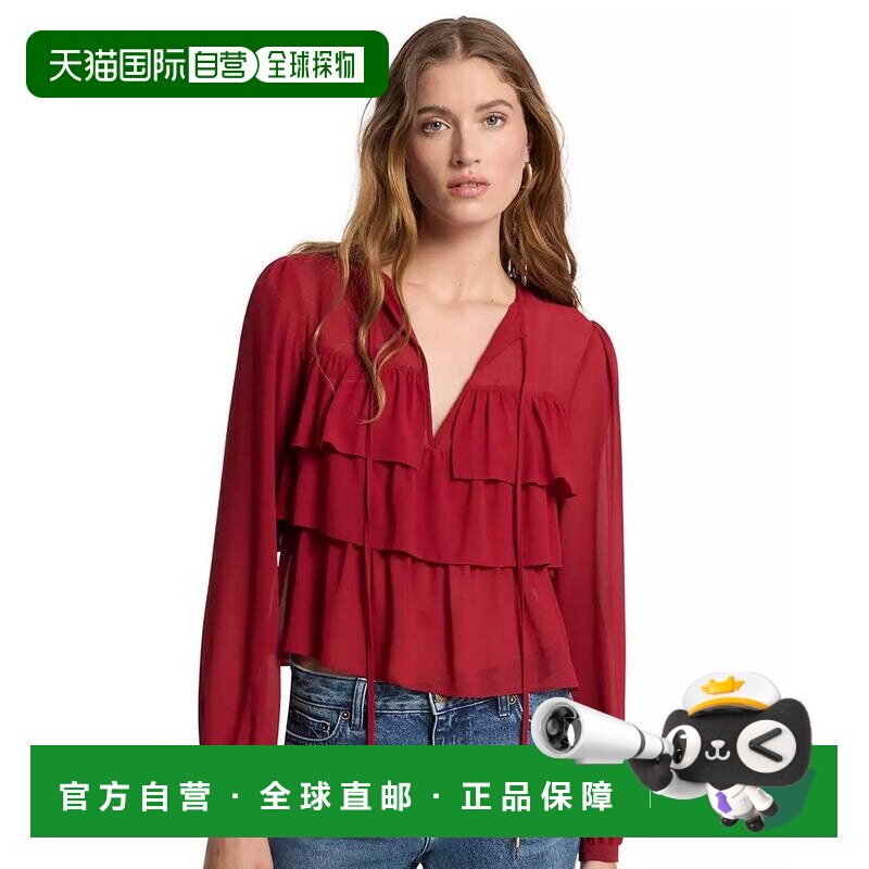 【美国直邮】michael kors 女士 蕾丝衫/雪纺衫 【付后1h可退】