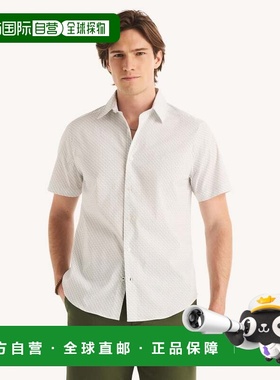 自营Nautica Mens Classic Fit Wrinkle-Resistant Printed Short