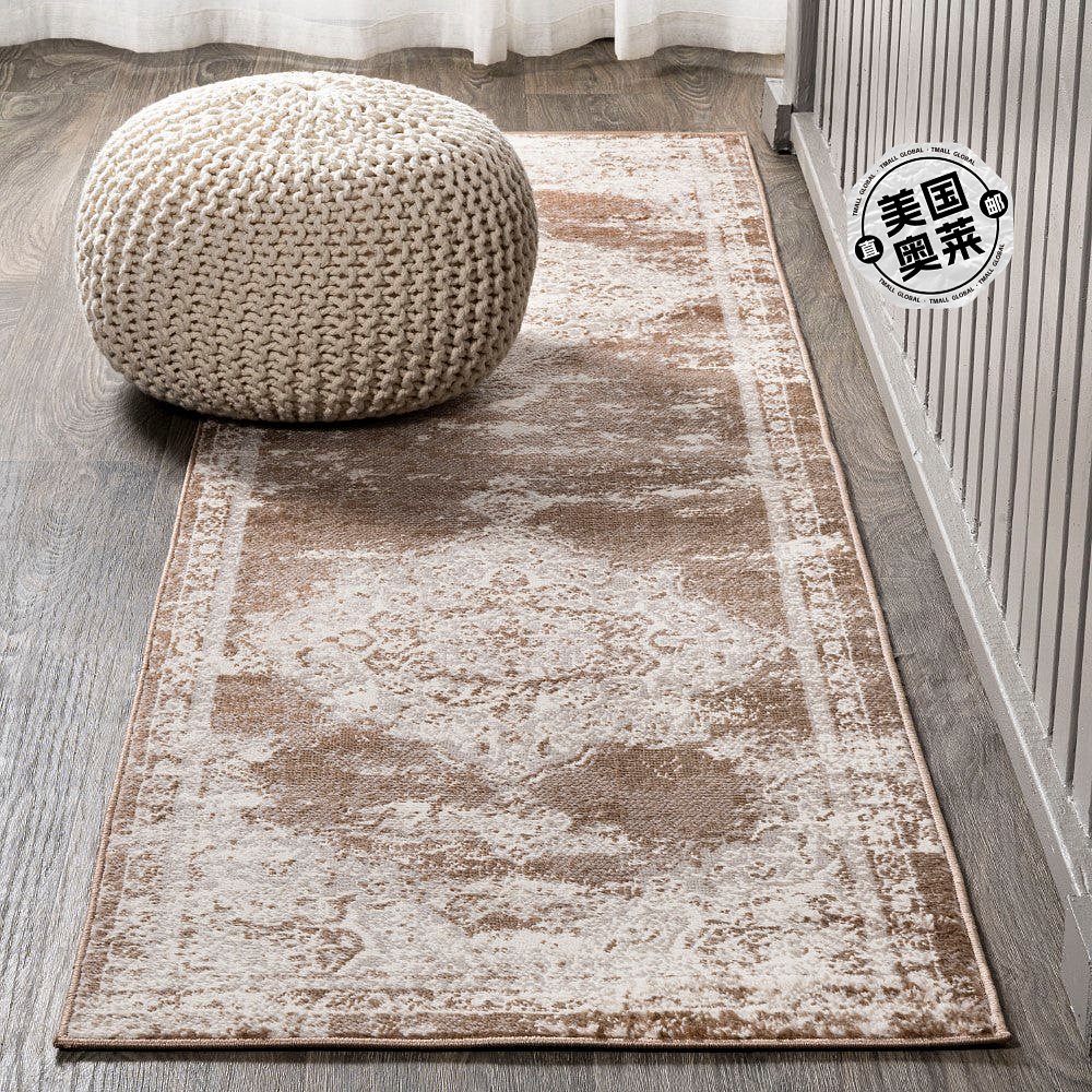 jonathan yAlhambra Ornate Medallion Modern Area 地毯 - 棕色/