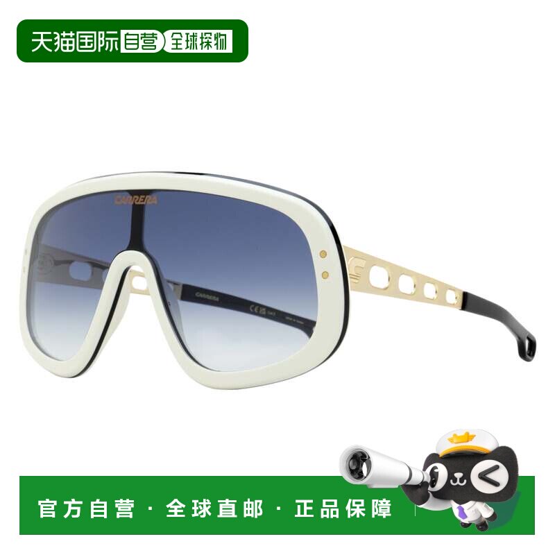 自营Carrera男士面具太阳镜FlagLab 17 B4E08白色/金色99mm-b4e08