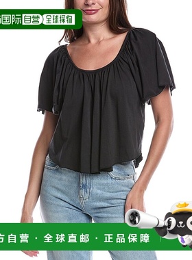 自营 Nation LTD Anna Sunburst上衣-黑色 美国奥莱直发