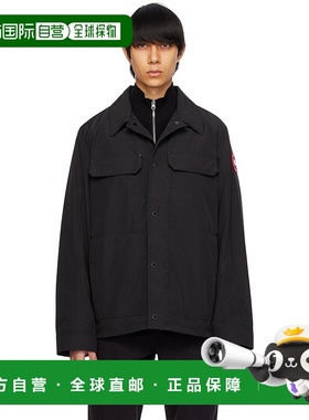 1h可退 香港直邮潮奢 Canada Goose 加拿大鹅 男士 黑色 Burnaby