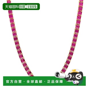 Ruby 网球项链镀黄金纯银 Created max48 TGW 自营mimi