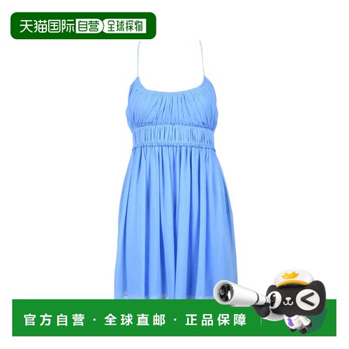 自营patrizia pepeBlue Short Voile Dress - blue 美国奥莱直发