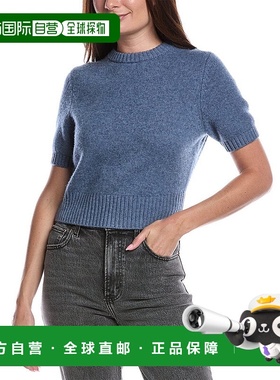 自营 TOCCIN Elsie羊毛和羊绒混纺毛衣-蓝色 美国奥莱直发