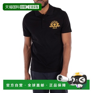 自营 Versace Coupe Blason刺绣Polo衫，中号-黑色 美国奥莱直发